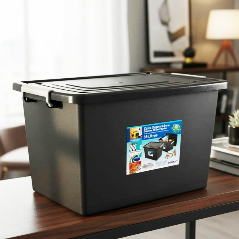 Caja organizadora 56 lts NEGRO