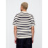 JACQUARD STRIPE POLO WHITE NAVY STRIPE