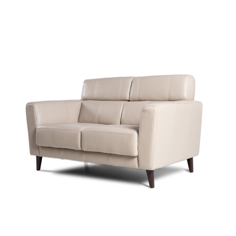 Sofá Zurik - Cuero Básico - 2 cuerpos 519 (Beige)