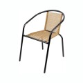 Imagen de Silla De Jardín Símil Rattan RUSTICO SC-039R Estructura De Acero - Marrón
