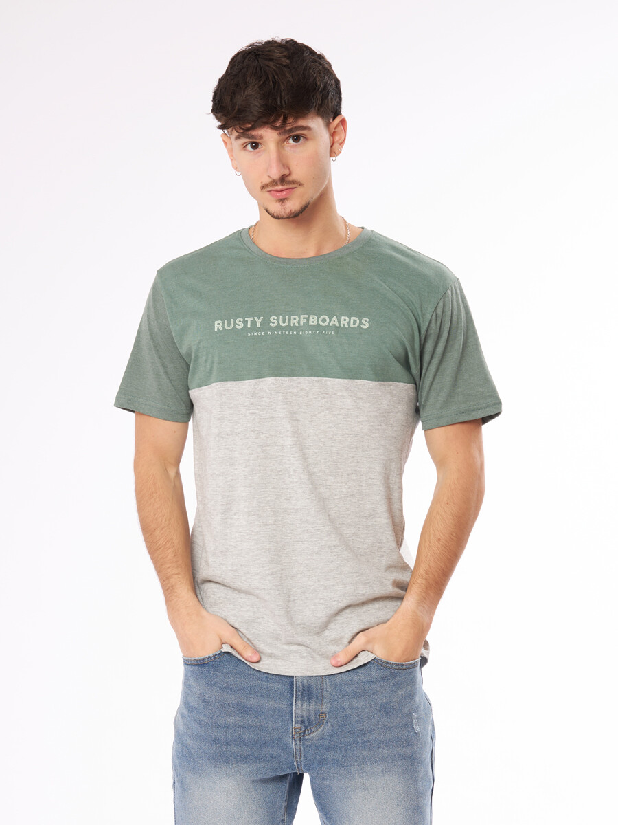 T-SHIRT VINCI RUSTY - Verde Oscuro 