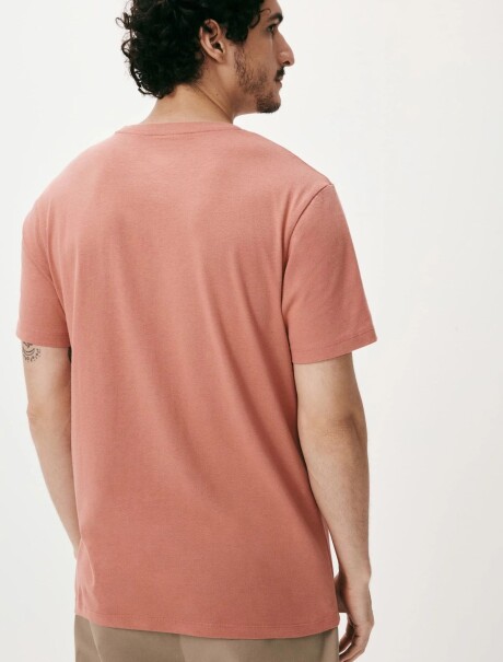 CAMISETA BÁSICA UNISSEX REGULAR WORLD ROSADO