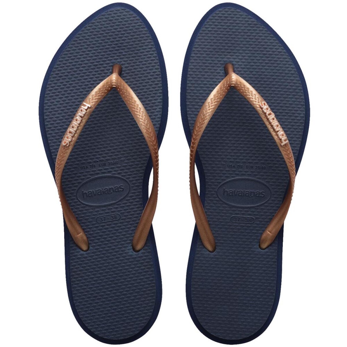Sandalias Havaianas Slim Point FC Mujer - Azul Marino índigo 