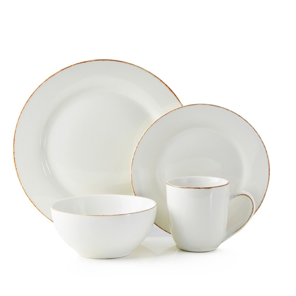 SET 16 PIEZAS STONEWARE D27.5-21-15/420ML SONOMA WHITE THOMSON 