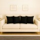 Set x4 funda de almohadones lisa 43 x 43 NEGRO