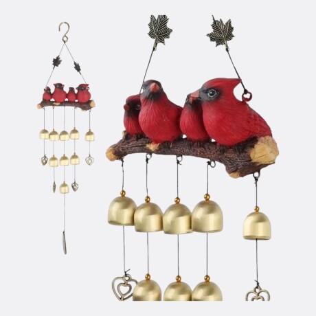 Campana de Viento Familia De Aves Rojas Campana de Viento Familia De Aves Rojas