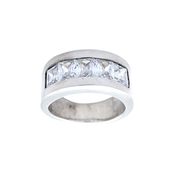 Anillo Sin Fin-Plata 925-Piedra Zirconia-AN3508 conpiedra