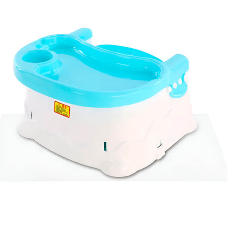 Silla De Comer Para bebé Baja con Rueditas Jugar Azul