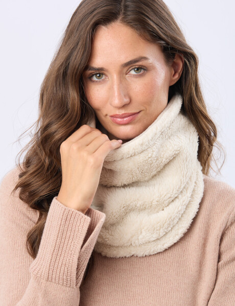 CUELLO POLAR Y SHERPA Beige