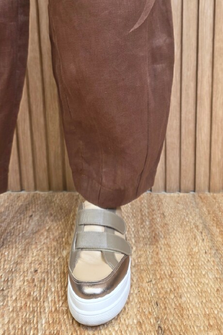 Pantalon Hans Puro Lino Chocolate
