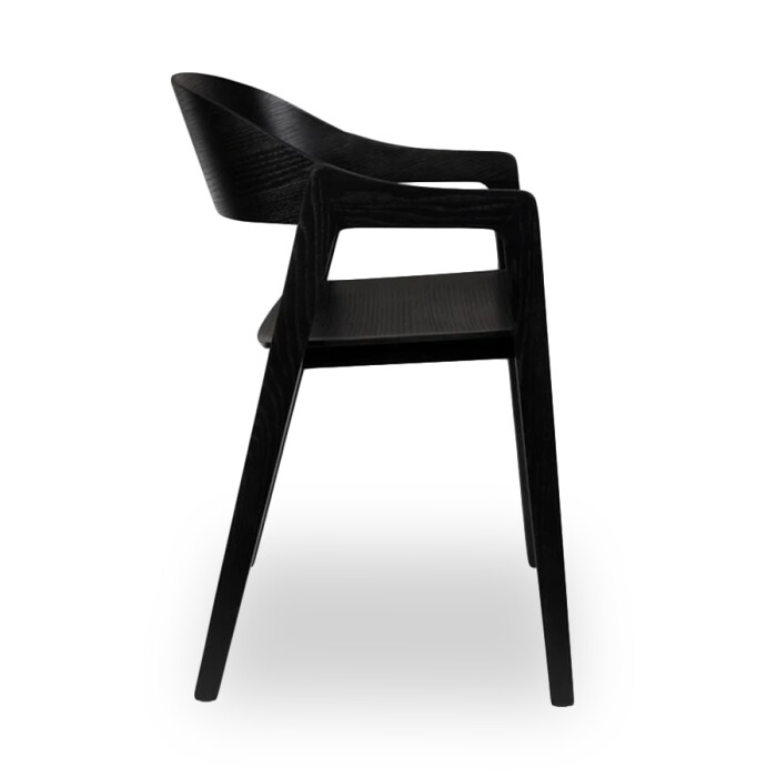 Silla Oslo Brazos Black