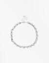 Collares Cortos Metal Collar Corto Cadena Metal - Plateado
