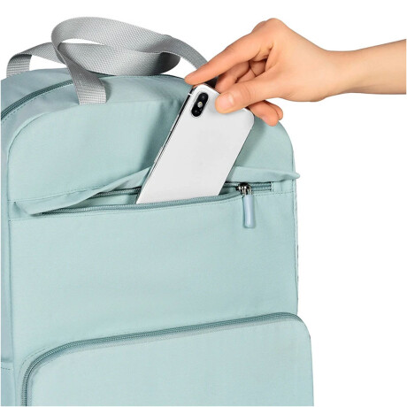 Mochila Plegable Unisex Liviana Impermeable p/Viaje y Paseo Verde