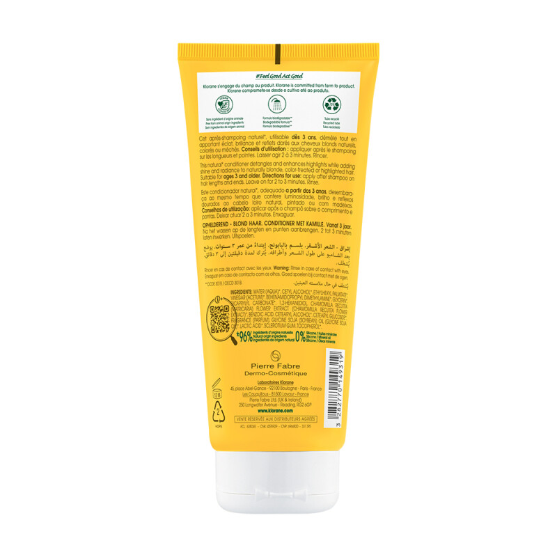 Acondicionador Klorane Camomila 200 Ml. Acondicionador Klorane Camomila 200 Ml.