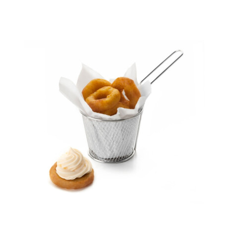 Mini Canasto Papas Fritas Redondo 9x7.5 cm Ibili Mini Canasto Papas Fritas Redondo 9x7.5 cm Ibili