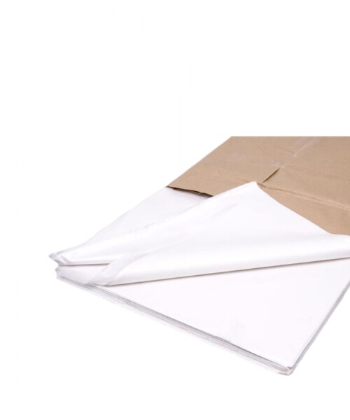 Pack x 100 - papel seda 75x50 cm BLANCO