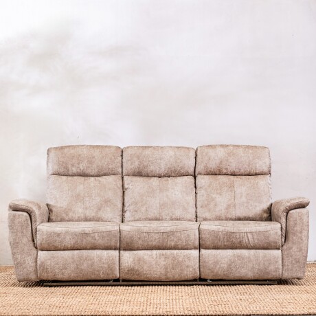 Sillón Reclinable Thomas 3 Cuerpos Beige U