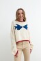 Sweater tejido jacquard peces CRUDO