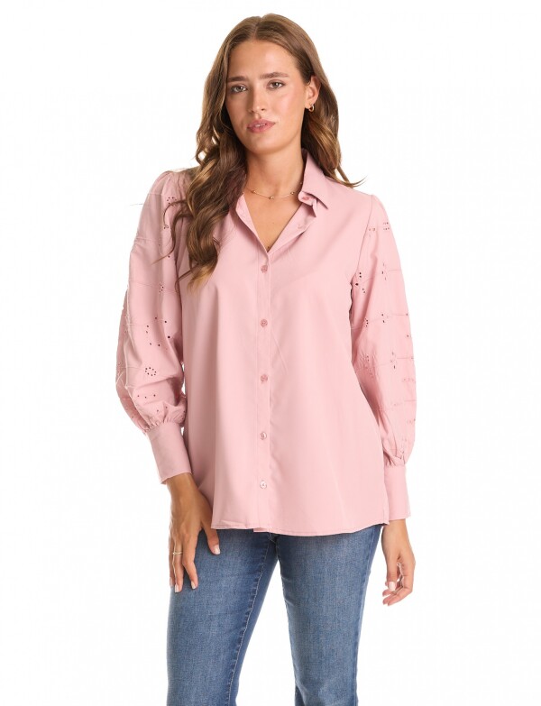 Camisa Manga Calada ROSA OSCURO