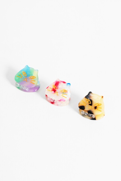 Set de broches cat multicolor