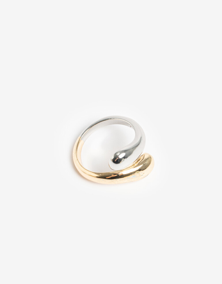 Anillos Medianos y Grandes Metal Anillo Metal Biplating - Dorado