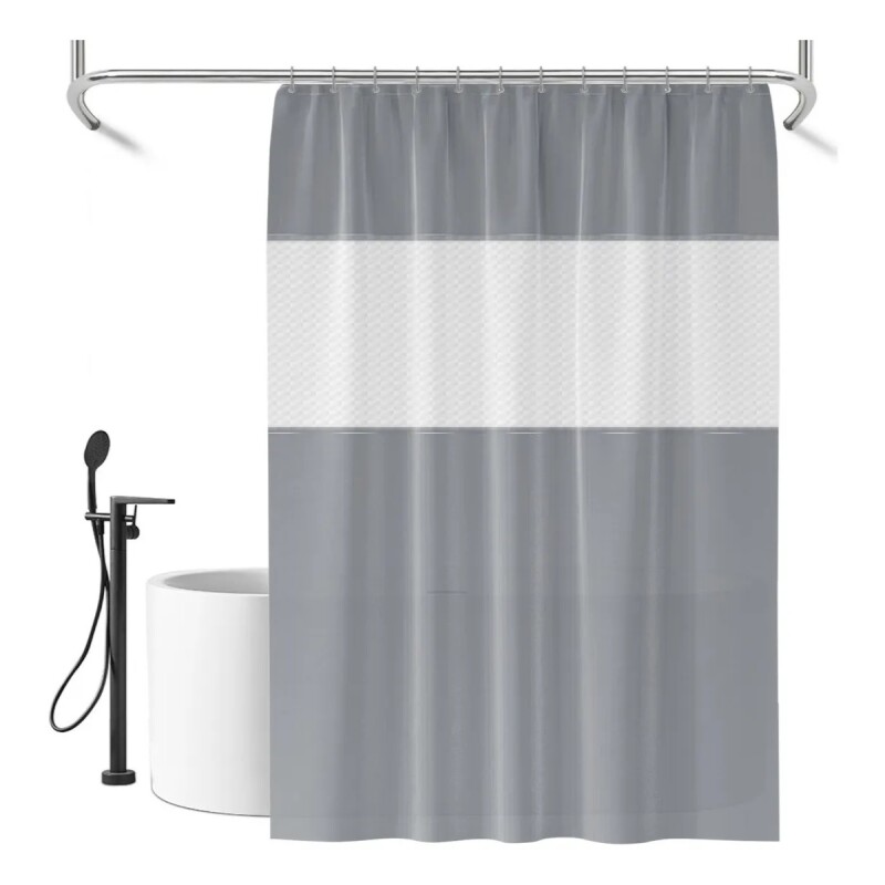 Cortina de baño 180 x 200 GRIS