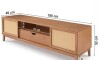 Rack para TV 2 puertas 1 Cajón 1.9 - Urban Oak Rack para TV 2 puertas 1 Cajón 1.9 - Urban Oak