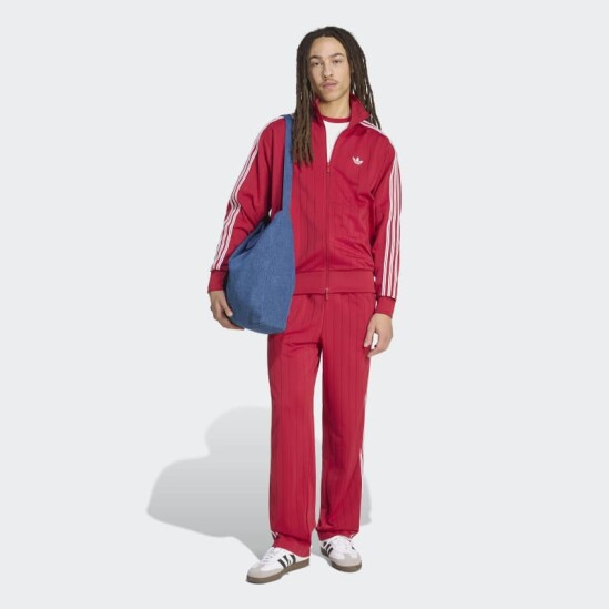 Pantalón Adidas Deportivo Firebird Drop Needle Rojo