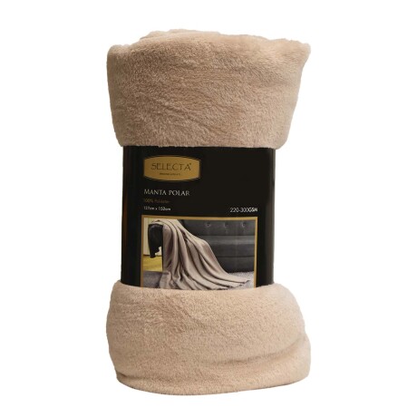 Manta Polar de 1 Plaza Fleece Rosa Palo