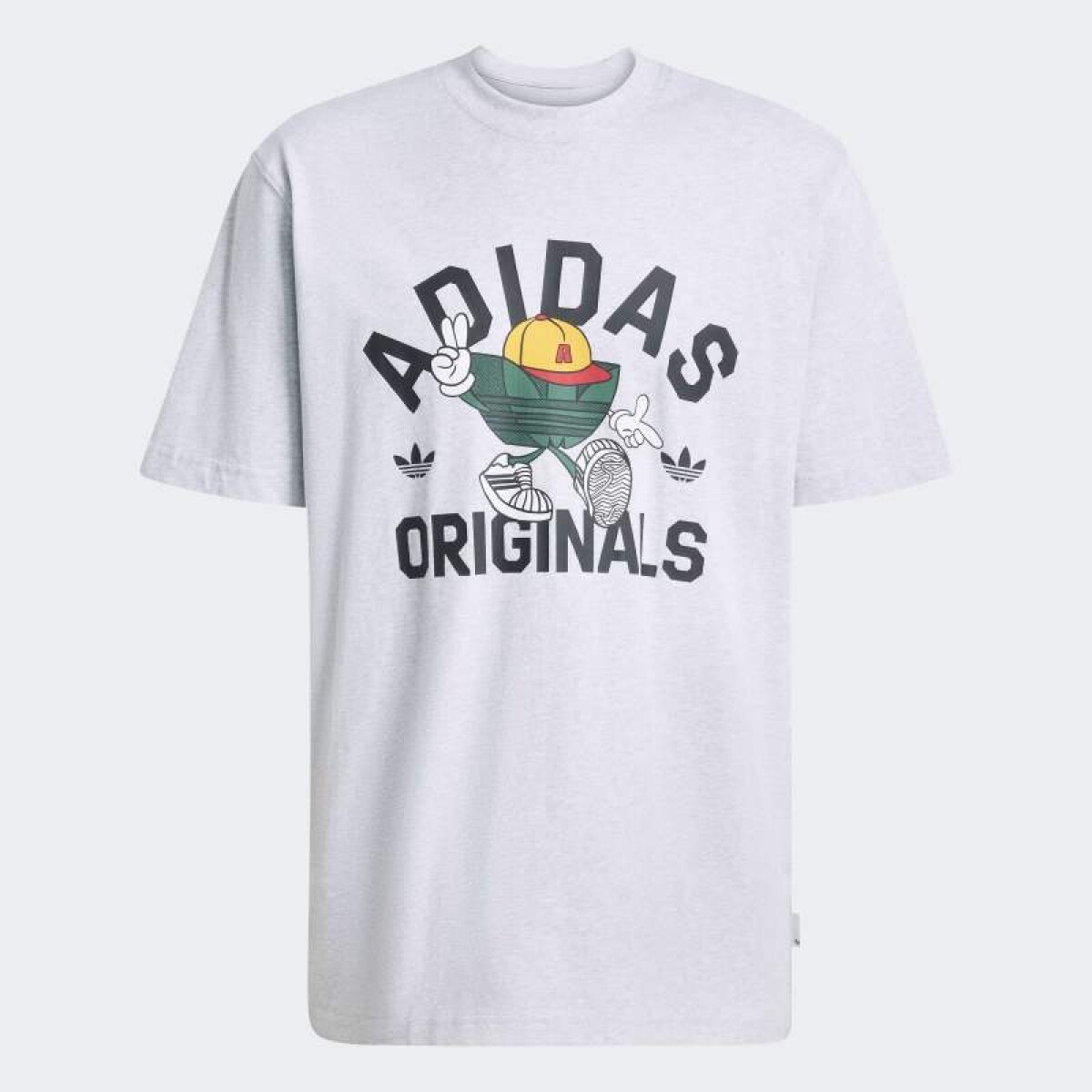 Remera Adidas Trifolio Series Character - Gris 