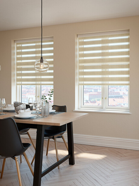 Cortina enrollable doble ALSTEN 120x250cm natural Cortina enrollable doble ALSTEN 120x250cm natural