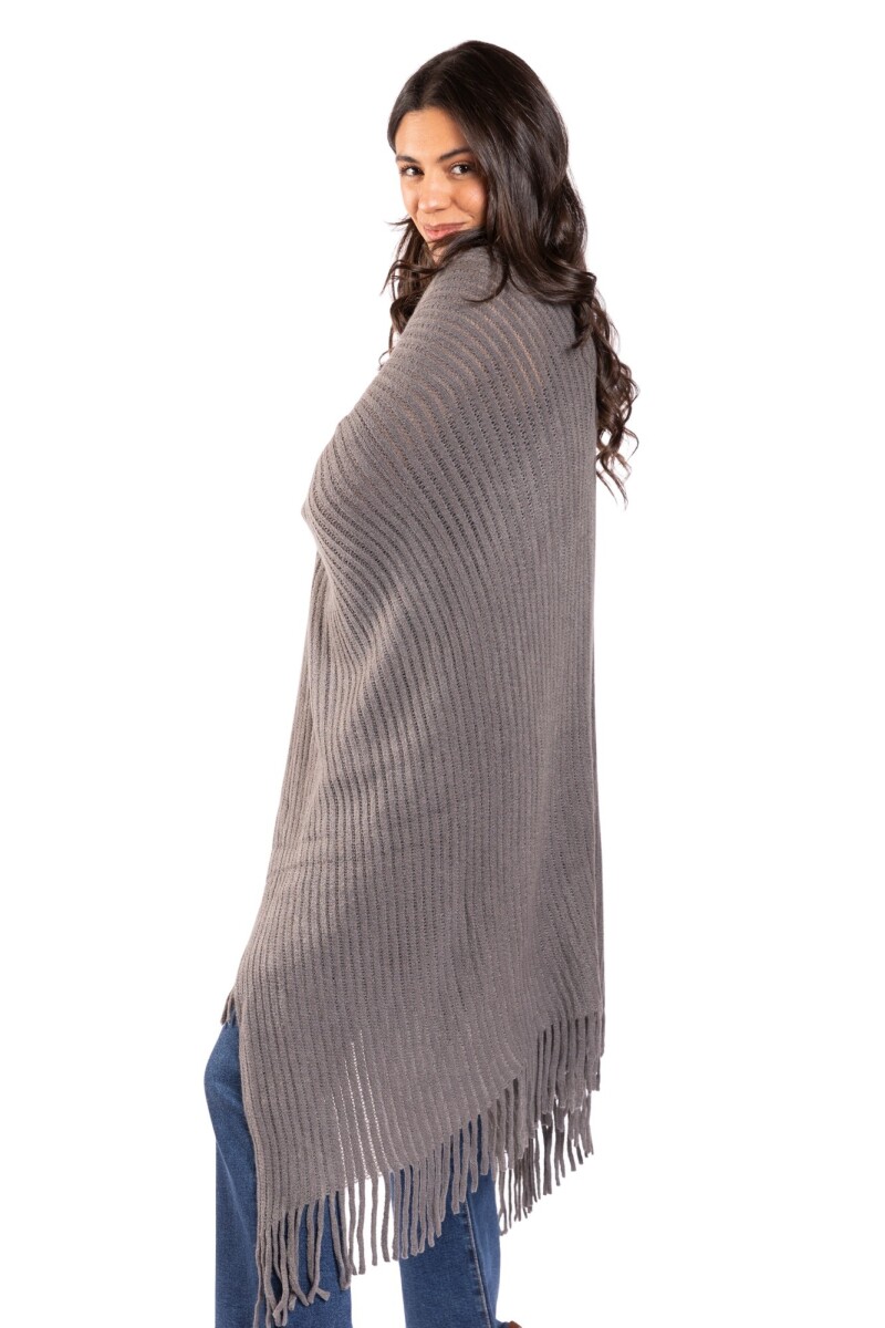 CHERRY RUANA - GREY 