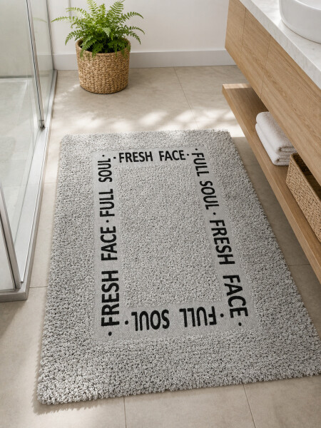 ALFOMBRA DE BAÑO FRESH GRIS (V)