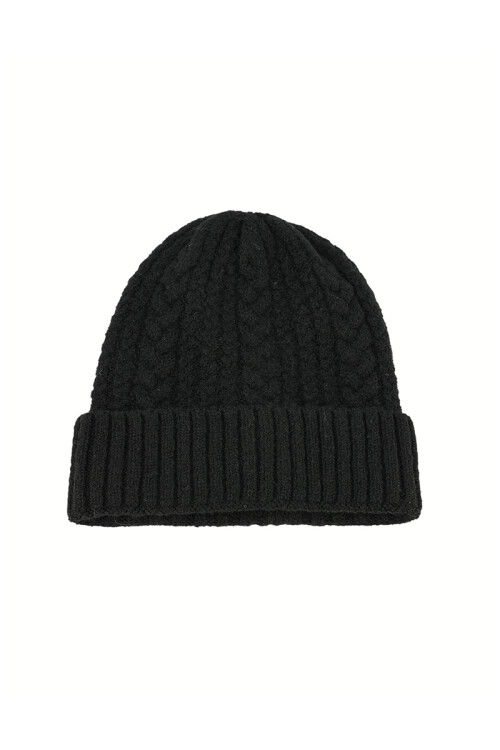 Gorro en 8 Negro
