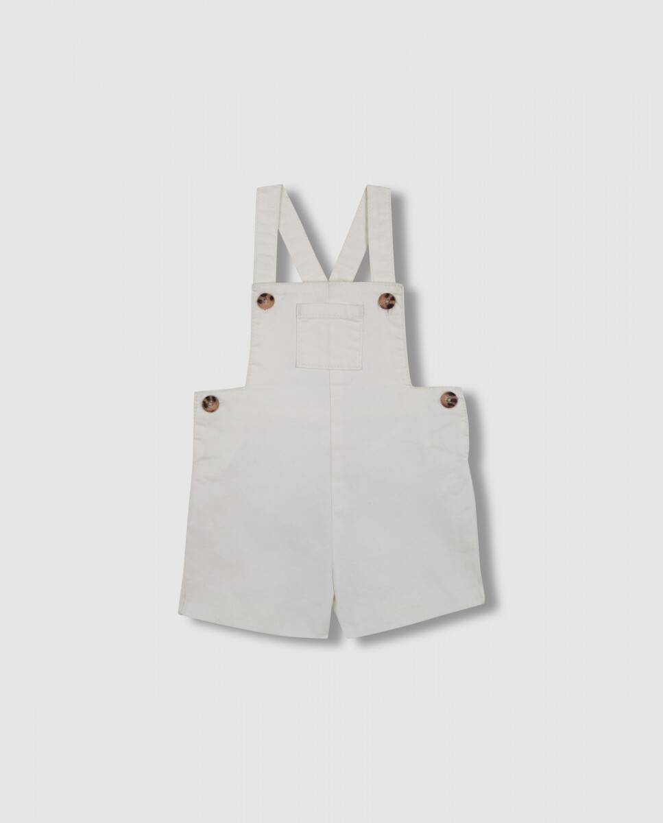 Peto Corto Con Bolsillo - Blanco 