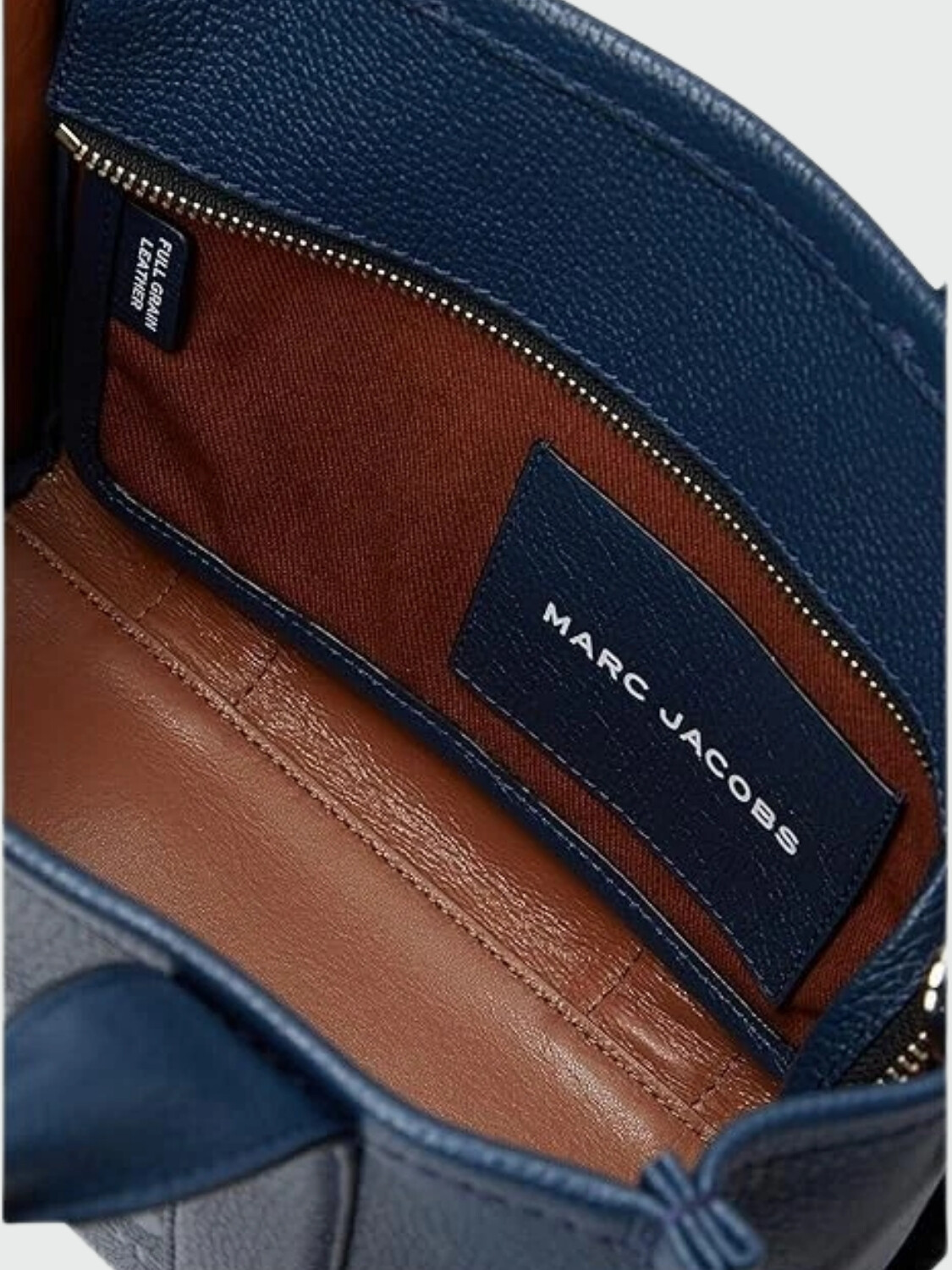 MARC JACOBS - THE LEATHER SMALL TOTE BAG Azul