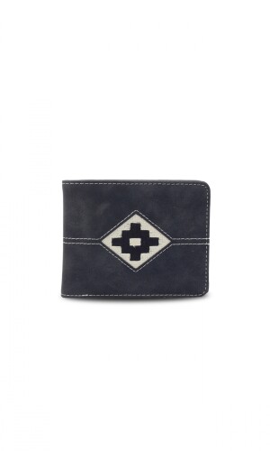 BILLETERA ODIN C/ BORDADO NEGRO C/ NEGRO