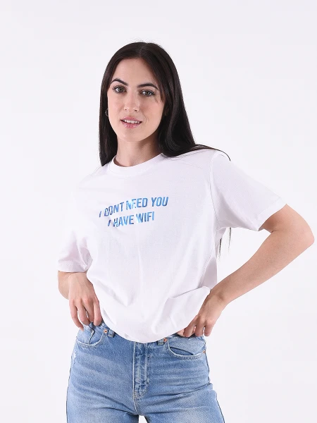 REMERA WIFI BLANCO