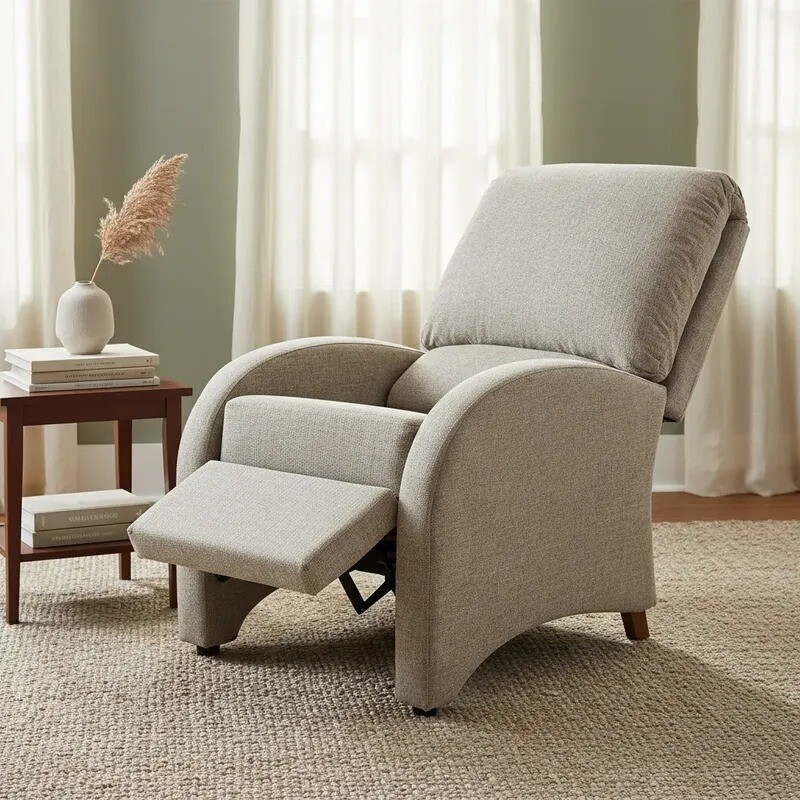 Poltrona Reclinable Manual - Color Arena Oscuro Poltrona Reclinable Manual - Color Arena Oscuro