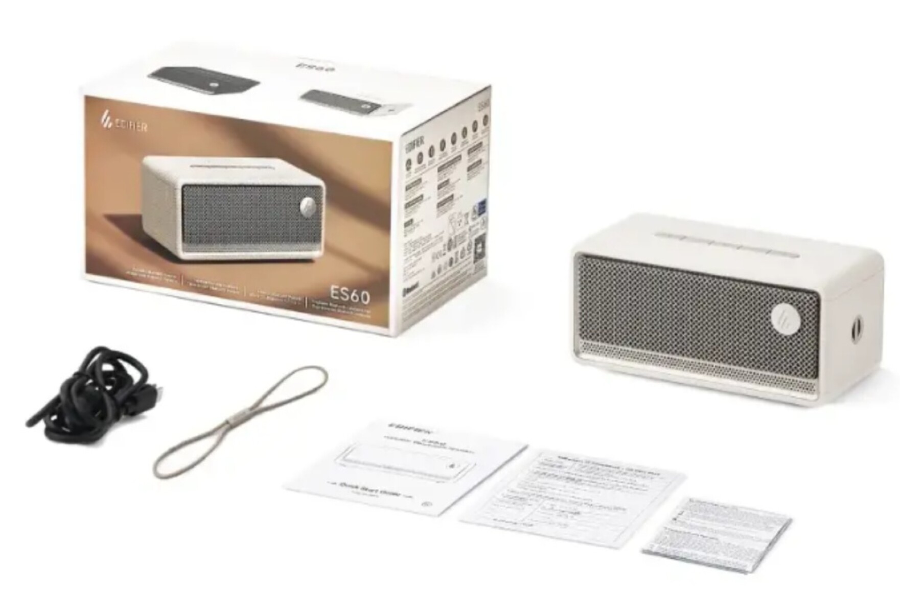 Parlante Portátil Edifier Es60 Bluetooth - PARLANTE EDIFIER ES60 MARFIL 