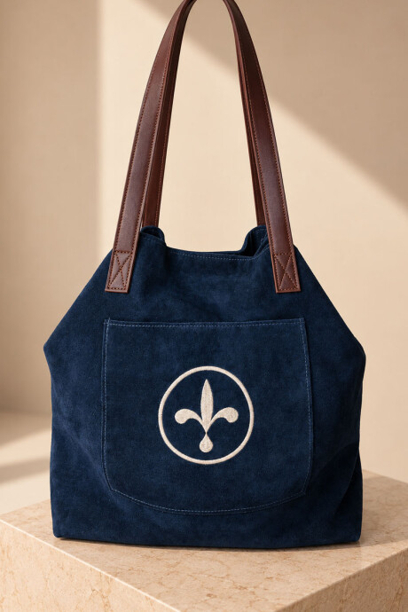Bolso flor Azul