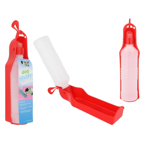 Bebedero de mascotas con botella de 500ml Bebedero de mascotas con botella de 500ml