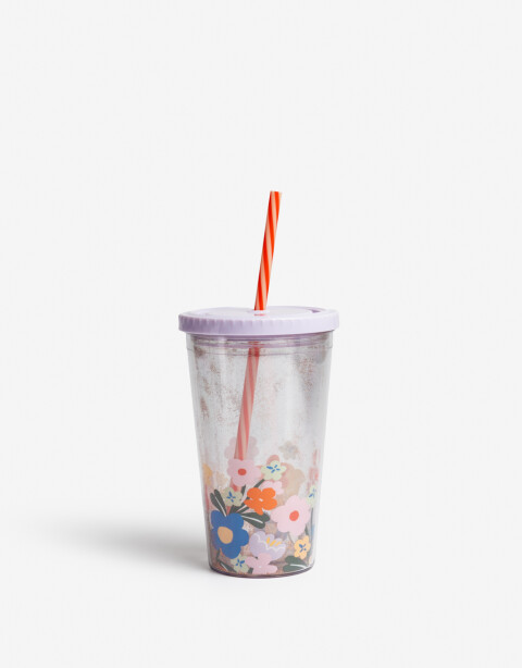 Artículos cocina Vasos Vaso De Plástico Floral - Combinacion Multicolor