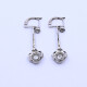Caravanas antiguas oro 18k con brillantes. Caravanas antiguas oro 18k con brillantes.