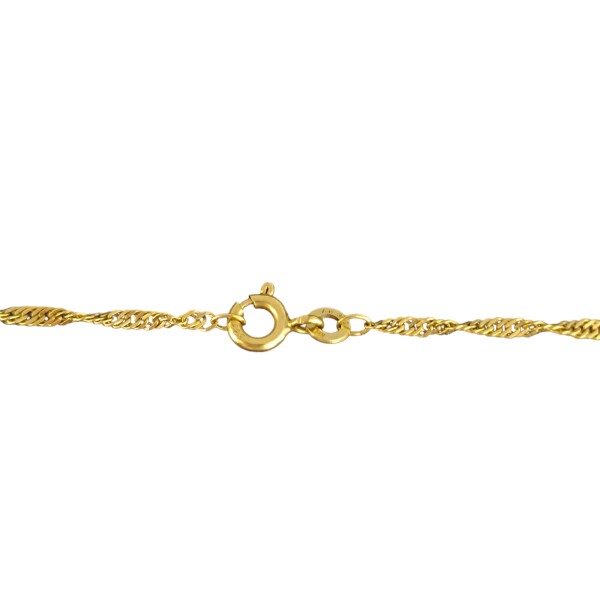 Cadena oro Singapur - Oro bajo - Sin Piedra - CD8063 sinpiedra