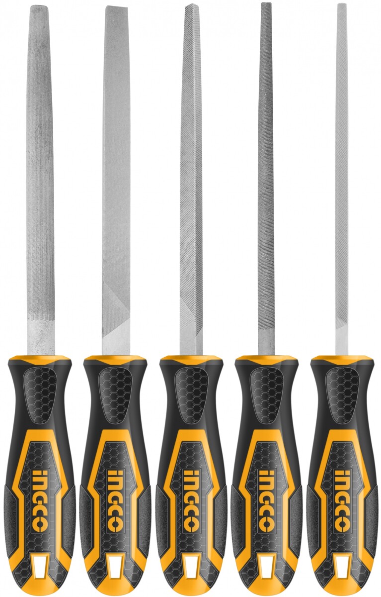 JUEGO DE 5 LIMAS 8´´ PARA METAL INGCO HKTFS0508 