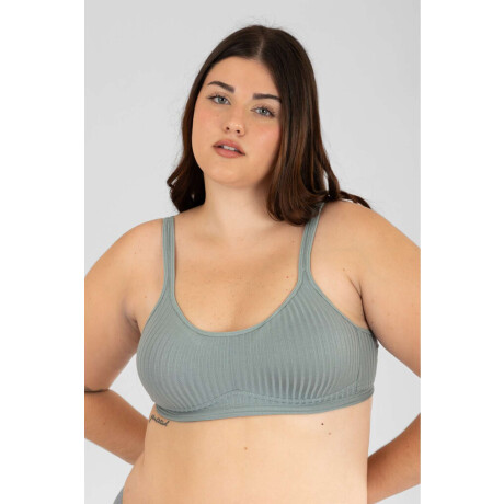 Top triangulo savia Verde acqua