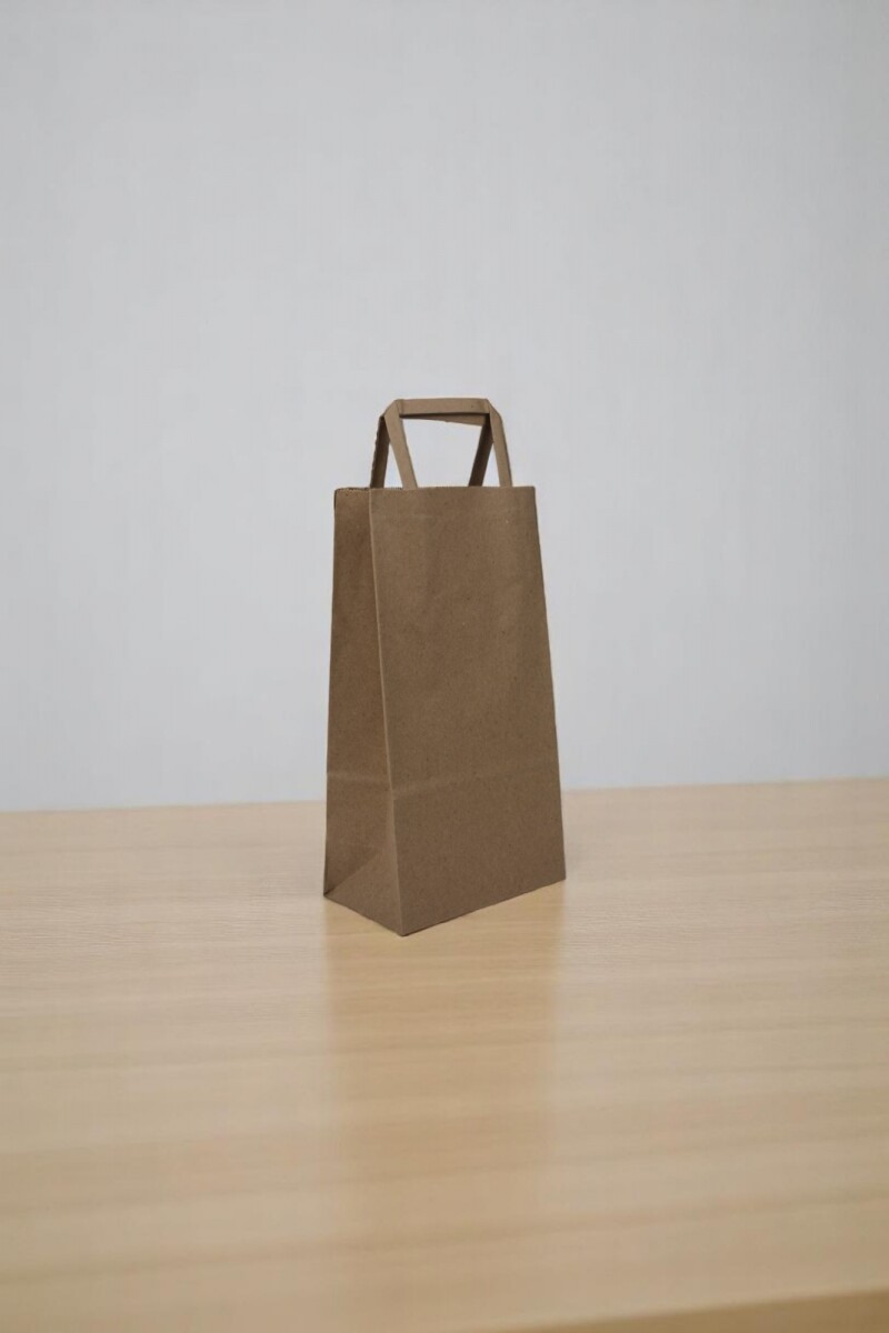 Bolsa lisa acuario 14x08x26 cm - MADERA 