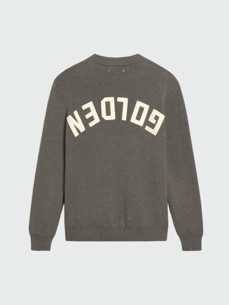 GOLDEN GOOSE - Buzo de Cuello Redondo con Logotipo en la Espalda Alta Automática