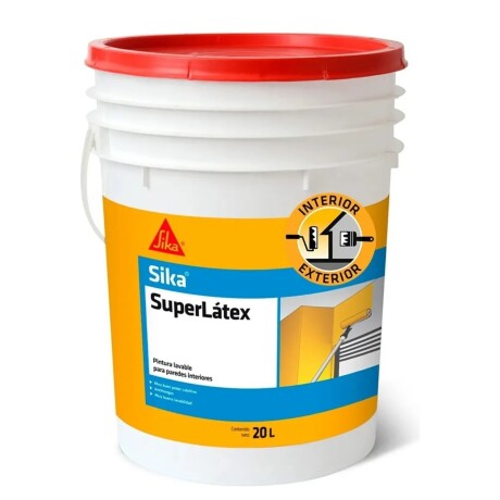 Pintura Lavable Antihongos Superlátex Sika 20 x 4 lt Blanca Pintura Lavable Antihongos Superlátex Sika 20 x 4 lt Blanca